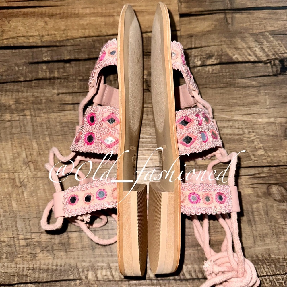 FREE PEOPLE Leather Sandals - Picture 8 of 12
